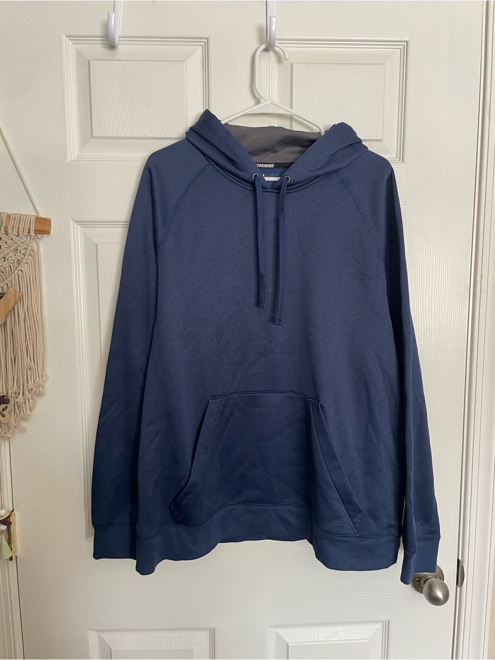 Tek Gear Men's size Large Navy Pullover Hoodie - Classic Casual Sweatshirt